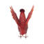 Statue de cardinal volant en métal
