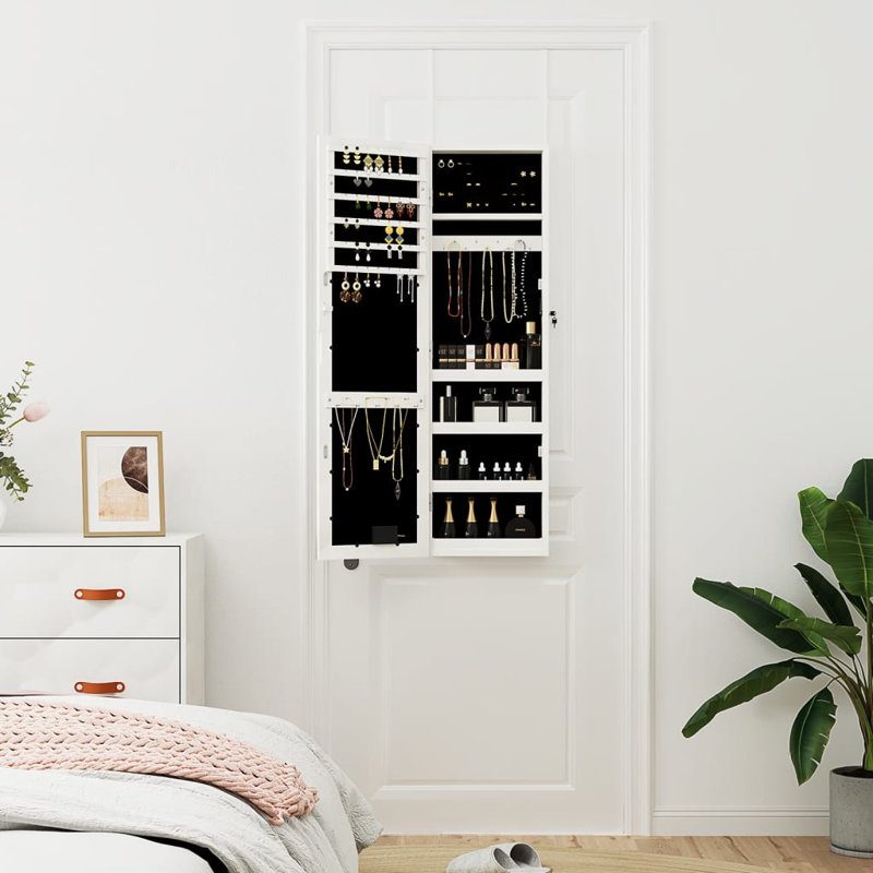 Clandown Jewelry Armoire, White