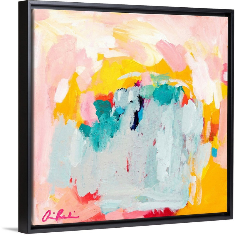 "Promise" par Amira Rahim, reproduction d’art sur toile, H 38 po x l 38 po x P 1,75 po, Toile avec cadre noir