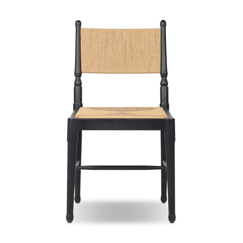 Fayth Dining Chair, Stained Black Ash/Natural