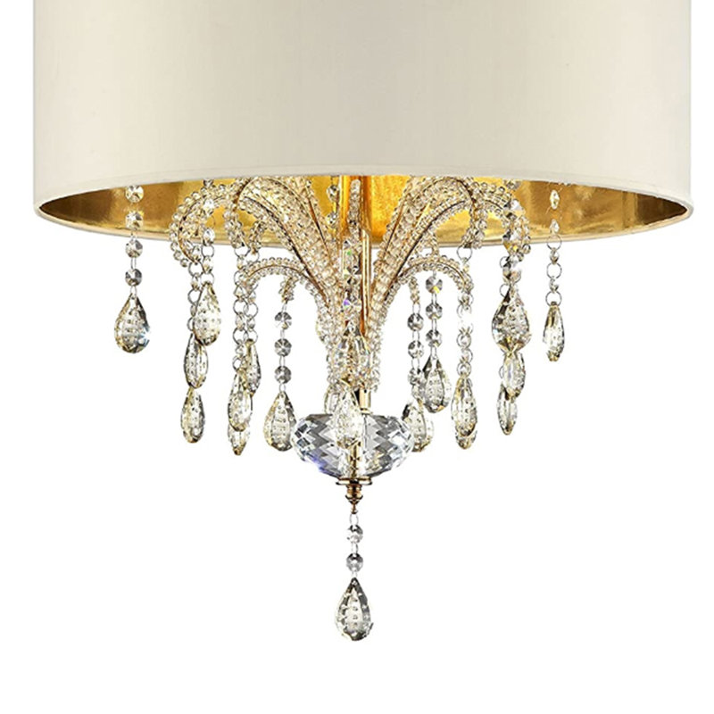 Lustree tambour 3 lumières unique Wynne