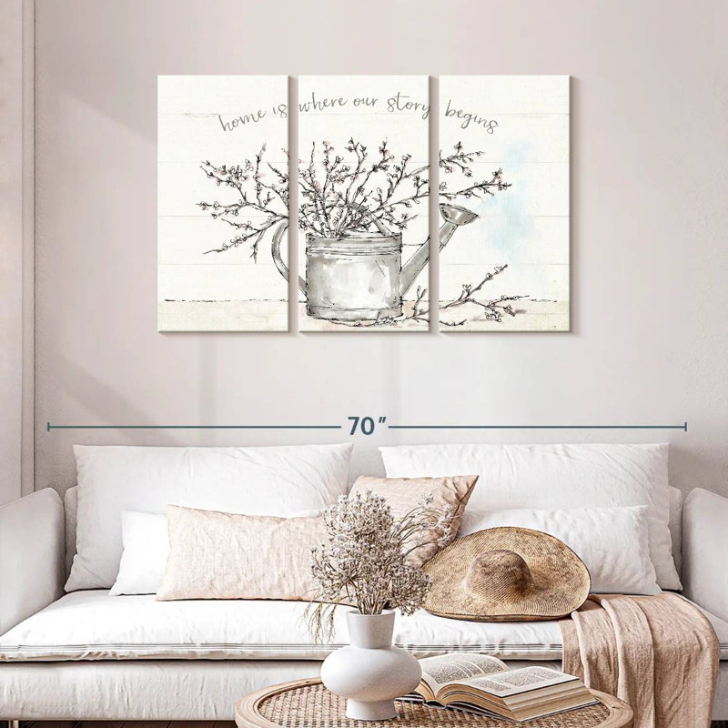 Country Love I, 28" H x 45" W