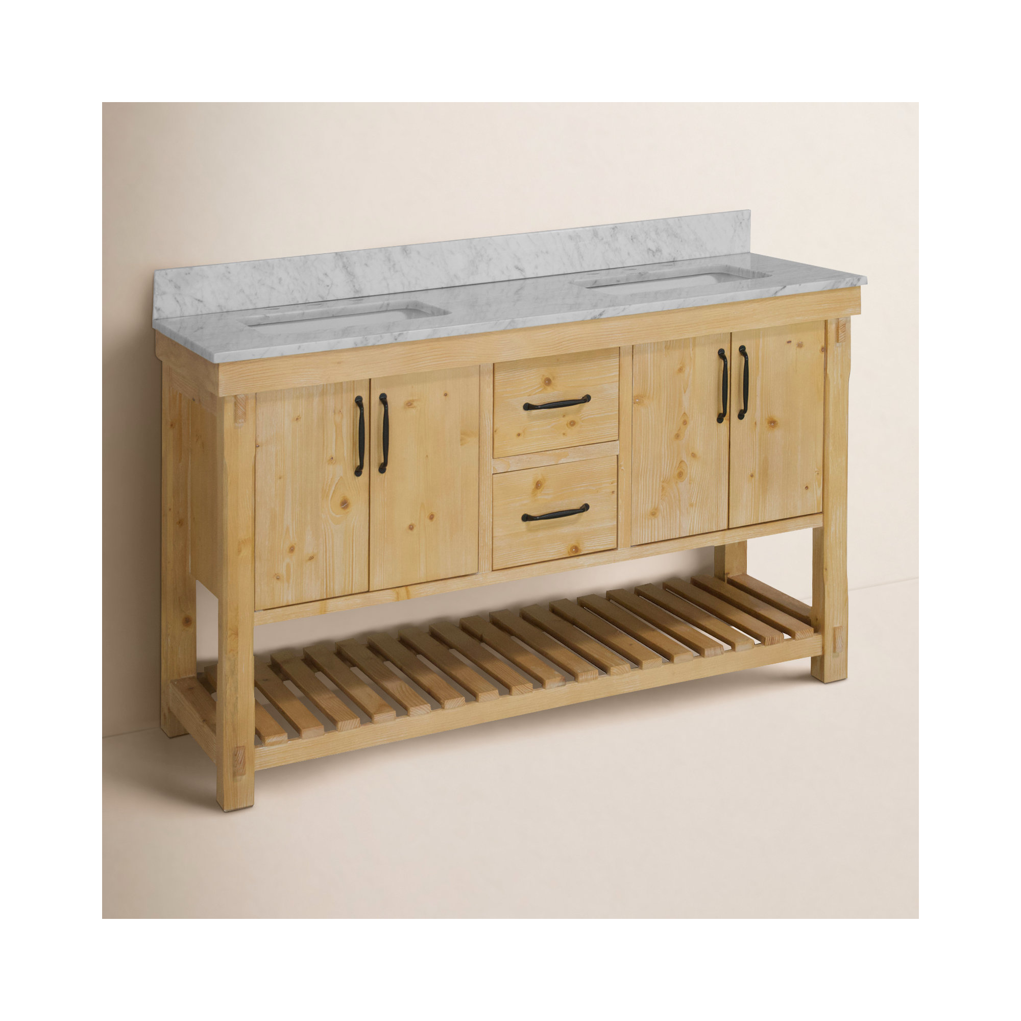 Lillian 60'' Double Bathroom Vanity