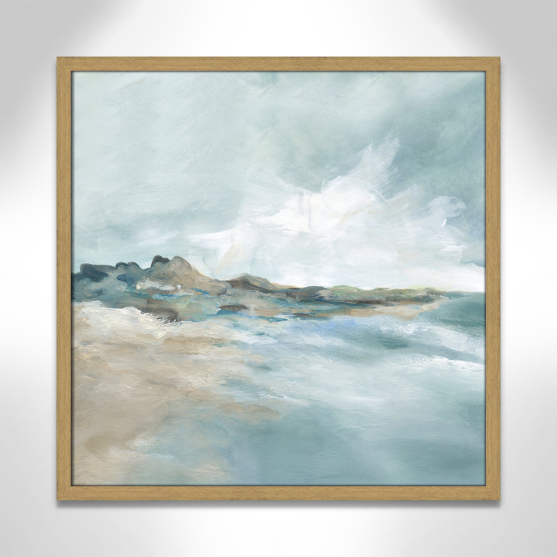 Sandpoint Print by Carol Robinson, 23.5" H x 23.5" W x 0.75" D, Natural Framed Print without Mat
