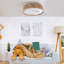 Ventilateur de plafond tressé 21 po Bohemian, télécommande silencieuse avec fonction de minuterie, température de couleur réglable, convient à la chambre à coucher et au salon