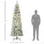 Sapin de Noël artificiel enneigé 7,5 pi