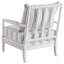 Fauteuil d'appoint à rayures blanches et bleu marine