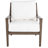 Savannah Aluminum Lounge - Oak/Raffia