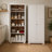 Solid Pine Pantry Cabinet, White Kitchen Storage Cabinet with Adjustable Shelves, Tall Free-Standing Organizer for Pantry, Laundry Room or Garage-1164524377