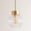 18cm H Glass Globe Pendant Shade ( Slip-On ) in Clear