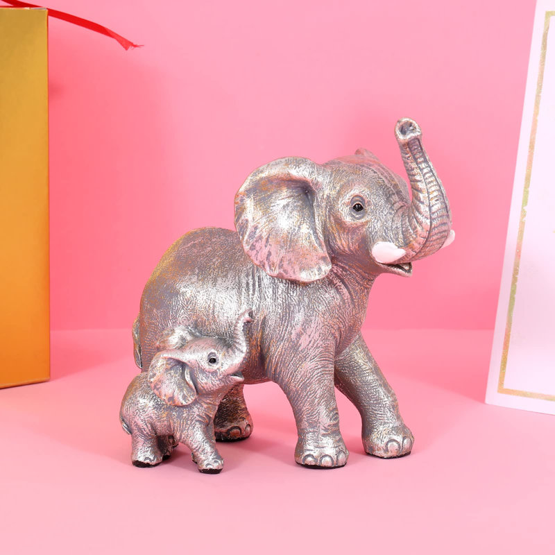 Adorables figurines d'éléphant, Silver