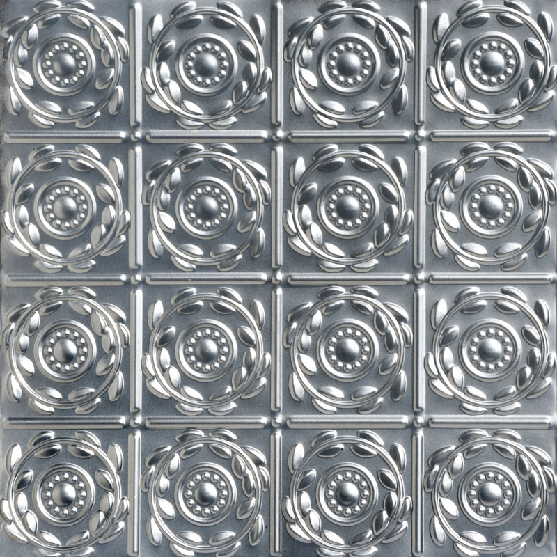 Carreau de plafond en fer clouté 2 pi x 2 pi Crowning Glory, Acier laqué