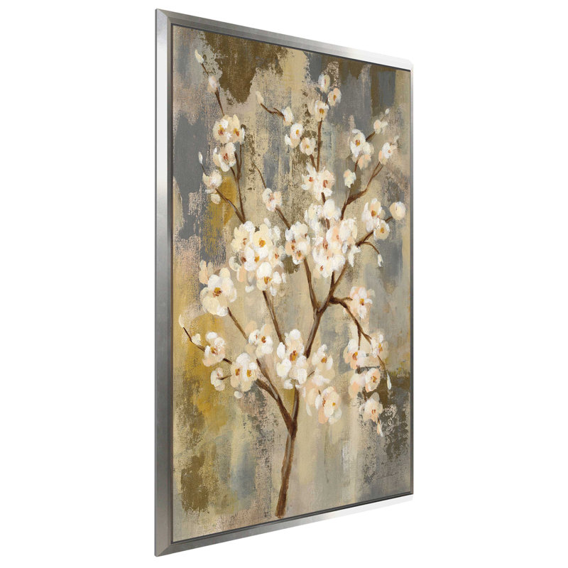 «Neutral Branches I», reproduction de peinture acrylique sur toile, H 30 po x l 18 po x P 1 po, Toile tendue