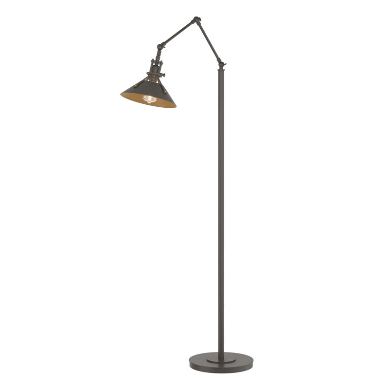 Henry 60.8" Task Floor Lamp, Dark Smoke, Bronze