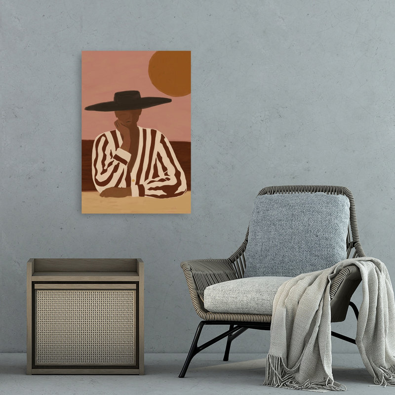 «Desert Dreamer», impression élégante de paysage d'été minimaliste, 36" H x 24" W