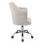Chaise de bureau pivotante champagne et chrome