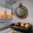 THE GEARS CLOCK Wall Clock with Real Moving Gears FI-LI_ 28 in Oval HELSINKI