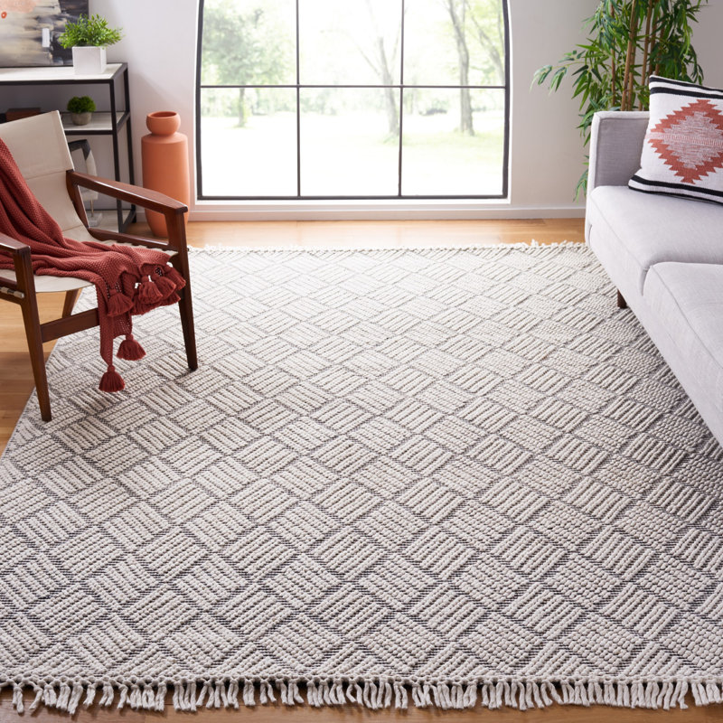 Tapis noir / ivoire Altis, Rectangle 8 pi x 10 pi