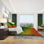 Ensemble de housse de couette à géométrie triangulaire designart-35228556