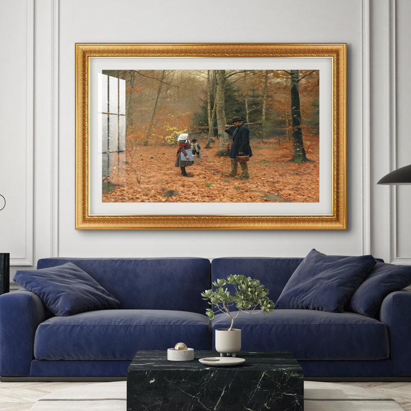 Le Bûcheron et ses enfants, 1886 - Hans Andersen - Reproduction encadrée sur mesure, 28x40 INNER SIZE, Framed Print with Mat
