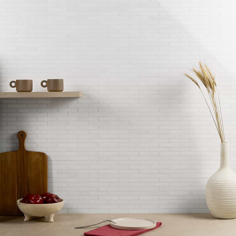 Thassos .75x4 Big Brick Polished Marble Tile