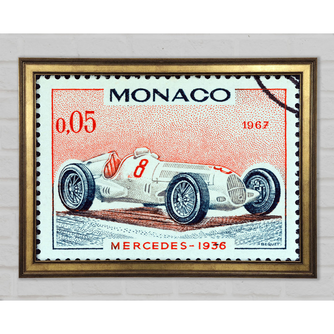 Monaco Rennen Stempel - Druck