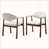 Beige,Walnut-Fabric