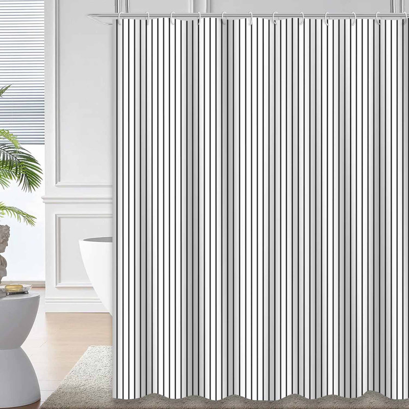 Rideau de douche Lines Stripe, L 72 po x l 72 po