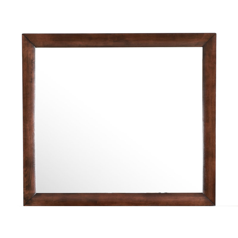 Miroir attrayant pour commode à finition cappuccino