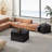 Irregular Pentagon Nesting Coffee Table Set, Geometric Coffee Table Set, Side Table Set-1078460337