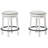 Daiah Swivel Upholstered Counter Stool with Solid Wood Frame-70462200