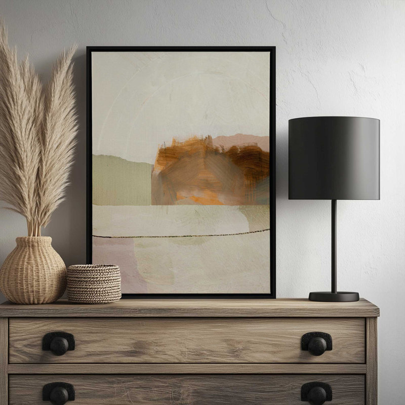«Corn Field» par Dan Hobday, reproduction d'art, L 24 po x H 32 po, Framed Canvas, Gold
