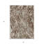 Tapis intérieur lavable abstrait 5 pi x 8 pi brun