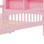 Lit simple taille rose avec coffre-fort et compartiments de rangement-581476751
