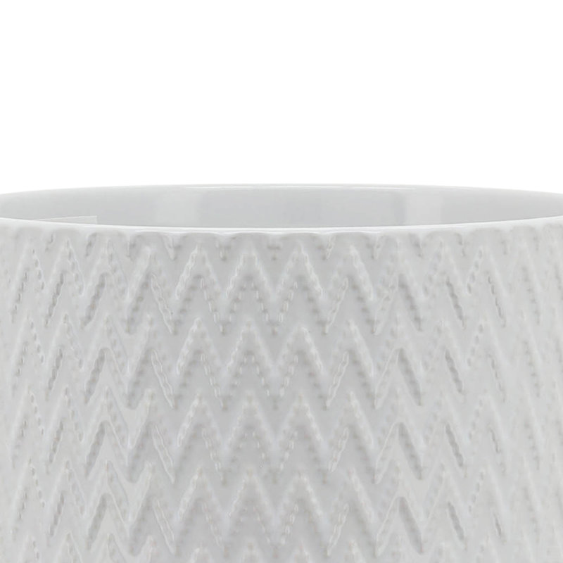 Pot à fleurs 8 "à chevrons avec support, H 9 po x l 8 po x P 8 po