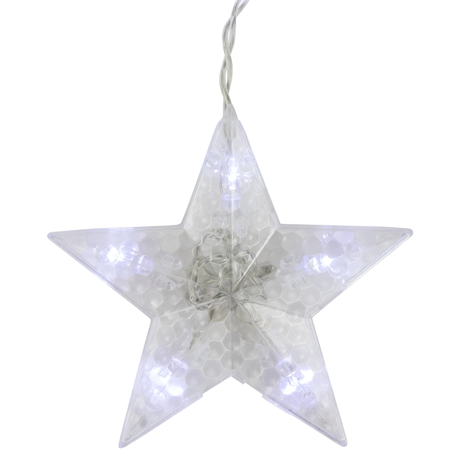 12-Count Star LED Icicle String Lights