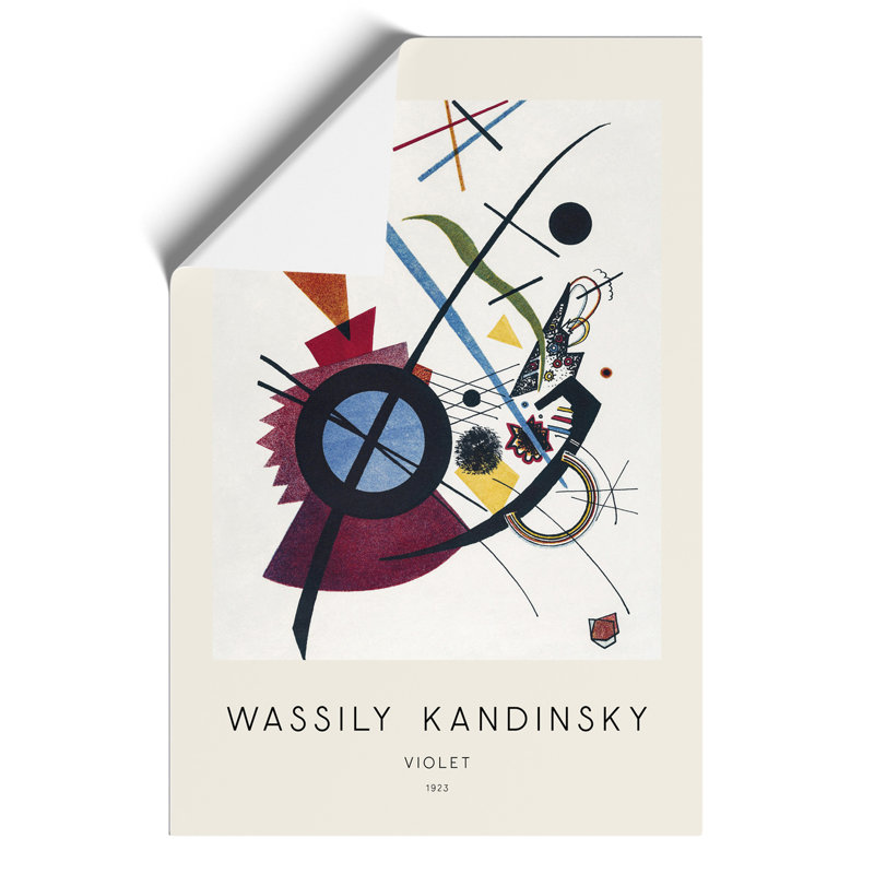 Violet by Wassily Kandinsky - No Frame Painting, 30cm H x 21cm W x 0.1cm D