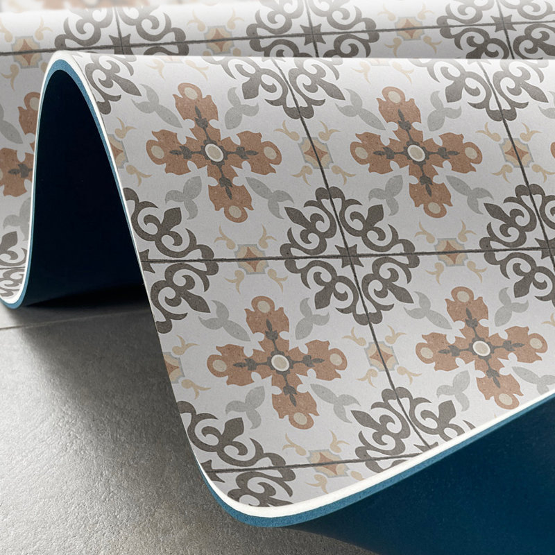 Nutmeg Beige Cushioned Kitchen Mat, Rectangle  2' x 3'