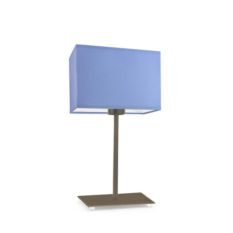 Asaya Metal Table Lamp, Antique Gold, Blue