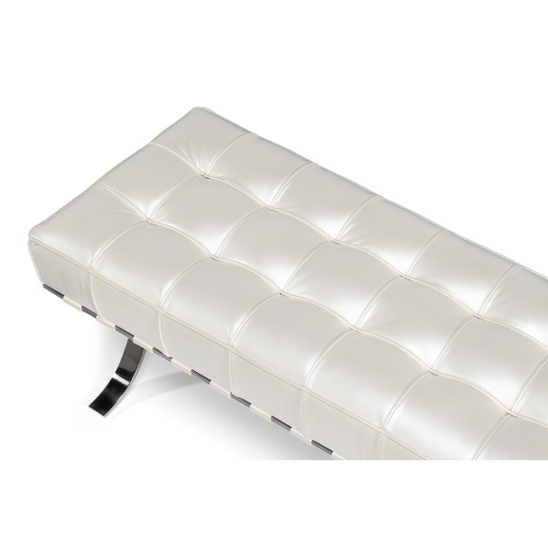 Catalunya Upholstered Bench, White