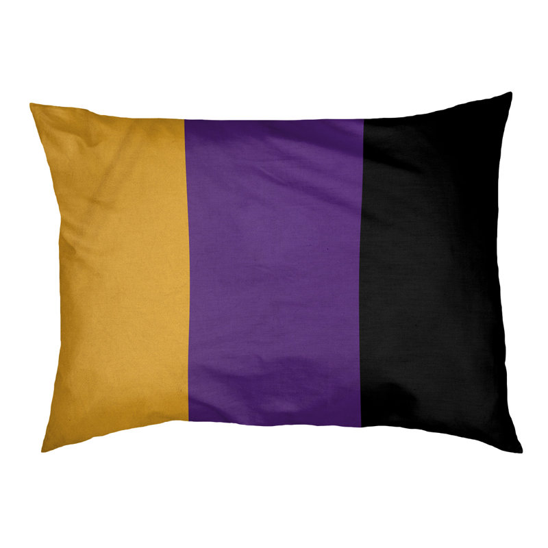 Coussin Designer, Grand (L 40 po x l 50 po), Or / mauve / noir