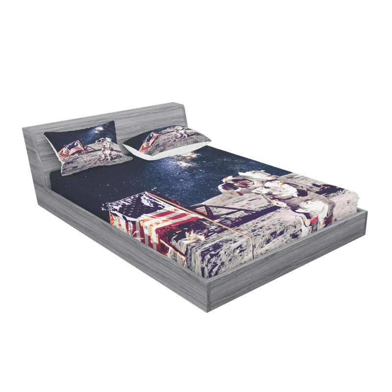 Microfiber Sheet Set, Queen Sheet Set with Fitted Sheet