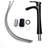 19"X15" Ceramic Vessel Sink With Matte Black Faucet, Bathroom Dream And Chic Option