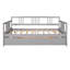 Lit de jour double en bois avec lit gigogne simple, peu encombrant-1045697431-1045697430