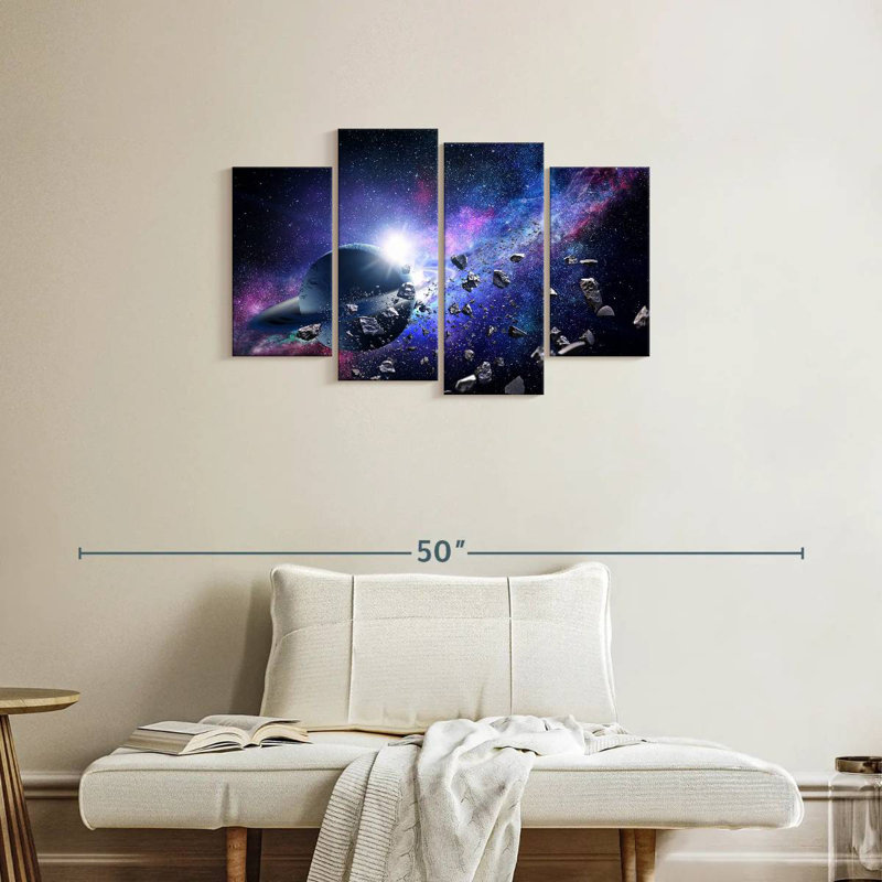Oberle Asteroids In Space, 22" H x 36" W