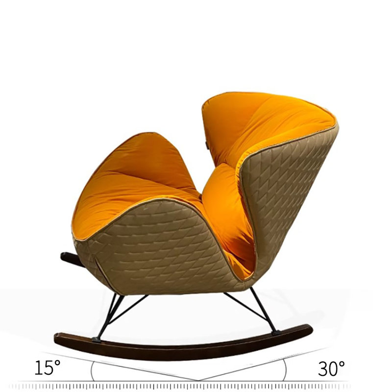 Chaise berçante technologie en tissu