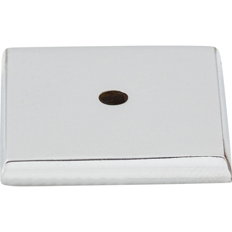 Aspen II Square  Backplate, Polished Chrome, 1.25" H x 1.25" W x 0.19" D