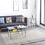 Table, table basse en verre transparent transparent, table basse en verre trempé pour le salon