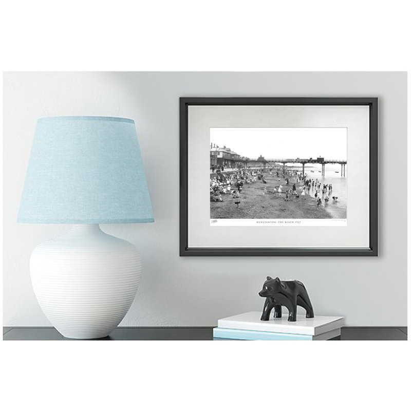 Hunstanton, The Beach 1927 by Francis Frith - Single Picture Frame Print, 28cm H x 36cm W x 2.3cm D