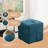 Ottoman Foot Rest Soft And Comfortable Ottoman Square Corduroy Woven Design Sofa Stool-1443352004